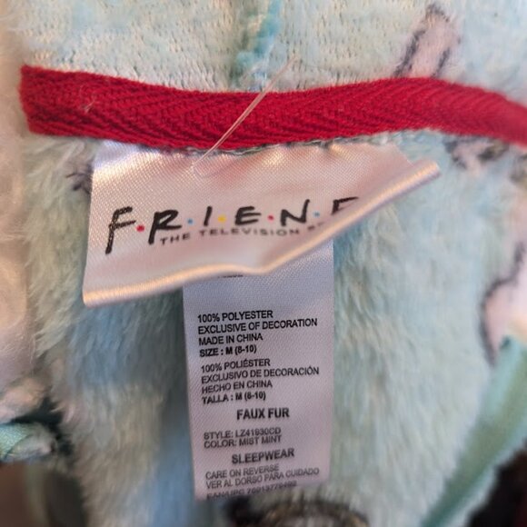 FRIENDS One Piece Fleece Pajamas - Picture 4 of 4